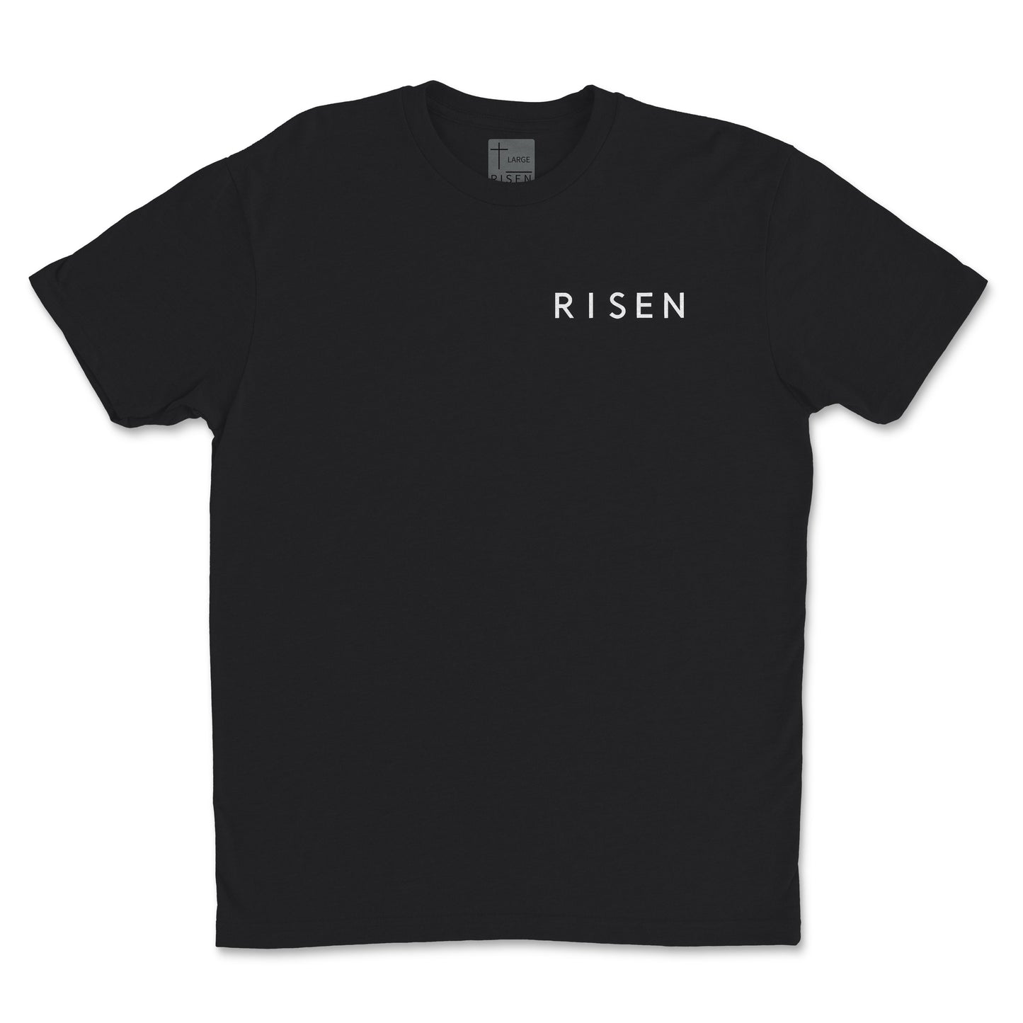 Risen Logo T-Shirt – Premium Sueded Minimalist Christian Tee
