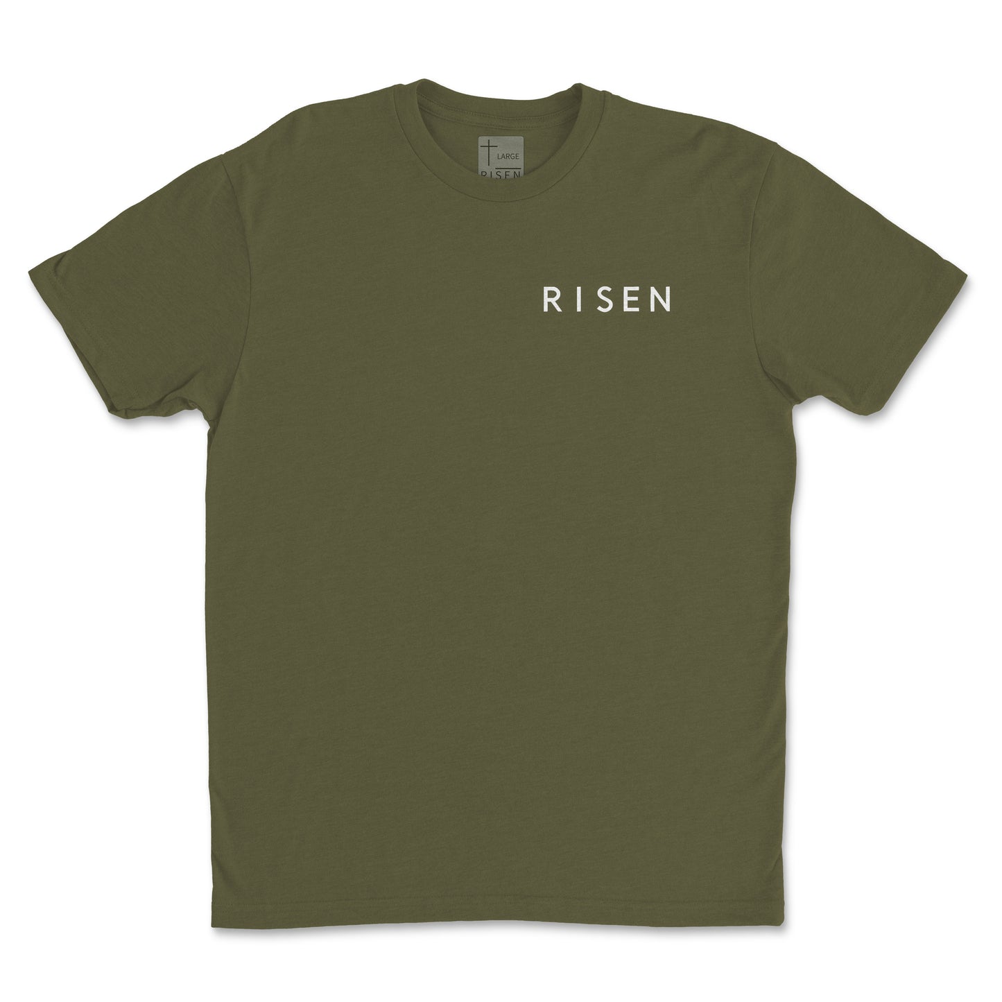 Risen Logo T-Shirt – Premium Sueded Minimalist Christian Tee