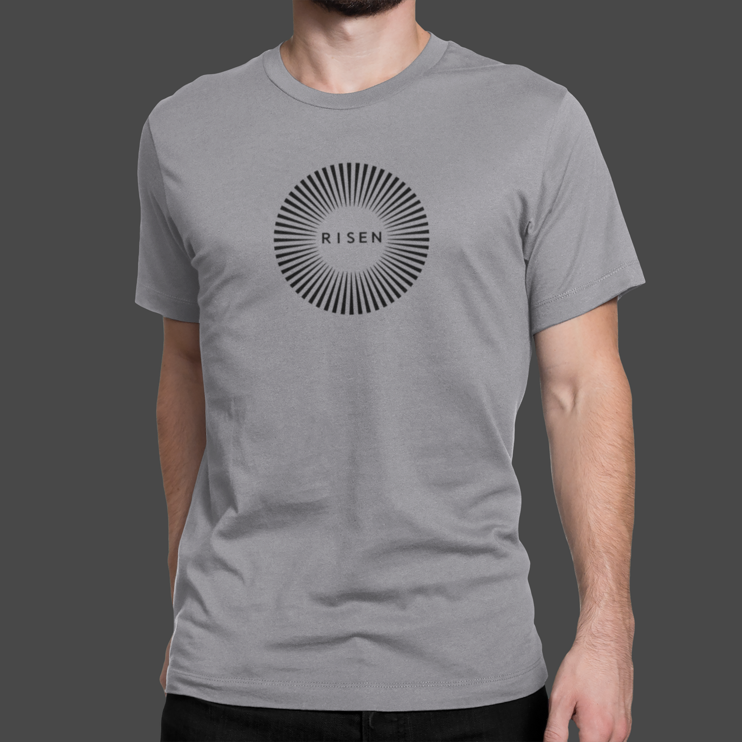 Full Circle Men’s Christian T-Shirt – RISEN Minimal Graphic Tee