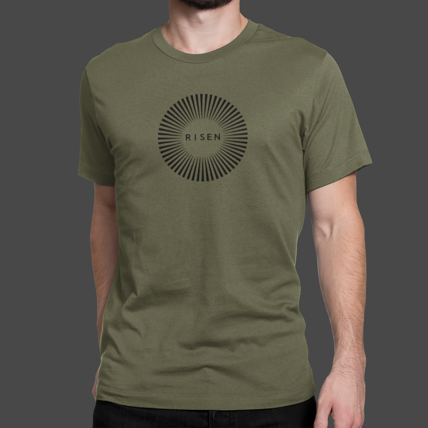 Full Circle Men’s Christian T-Shirt – RISEN Minimal Graphic Tee