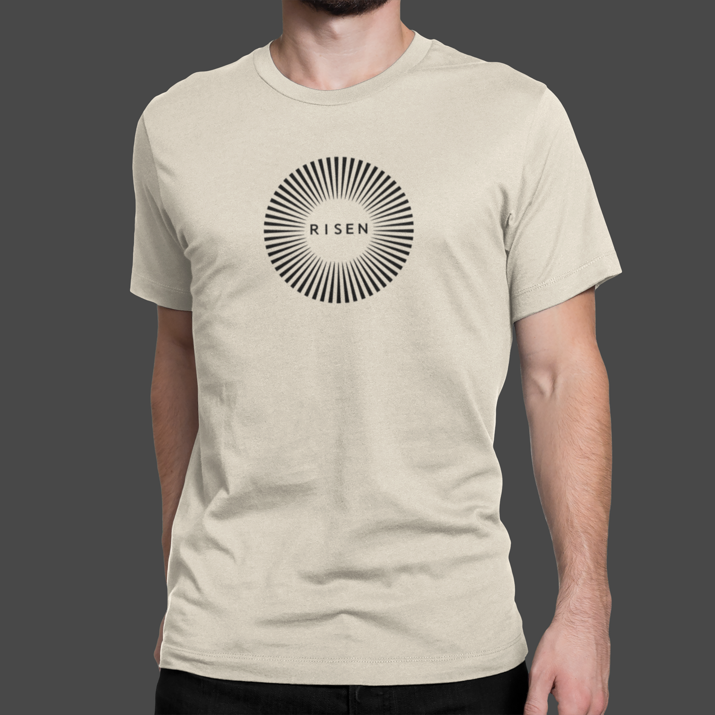 Full Circle Men’s Christian T-Shirt – RISEN Minimal Graphic Tee