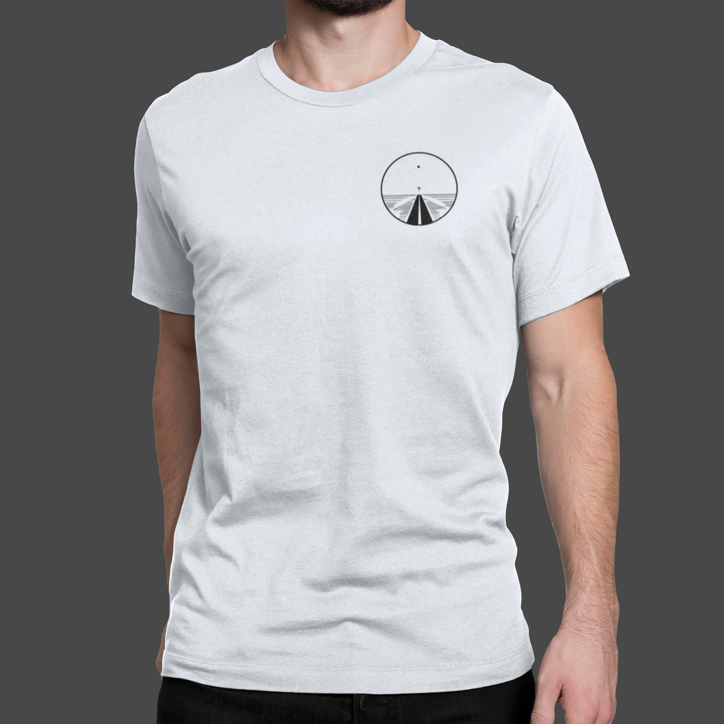 Road to Salvation - Premium Sueded Men's Shirt featuring a minimalist design and comfortable fit.